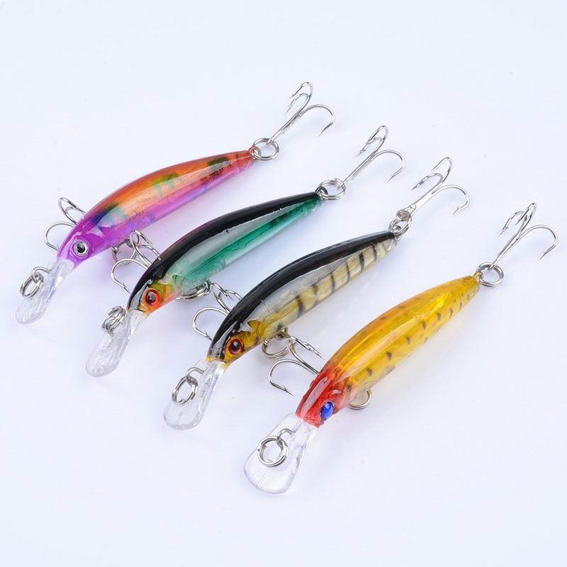 Mồi câu cá giả, mồi câu lure hình cá 7,5cm nặng 4g siêu nhậy