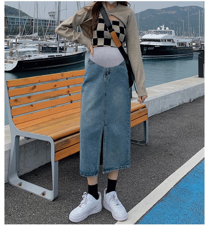 CHÂN VÁY BẦU MÙA HÈ JEAN MỀM SÀNH ĐIỆU QBN1133-QBV1606