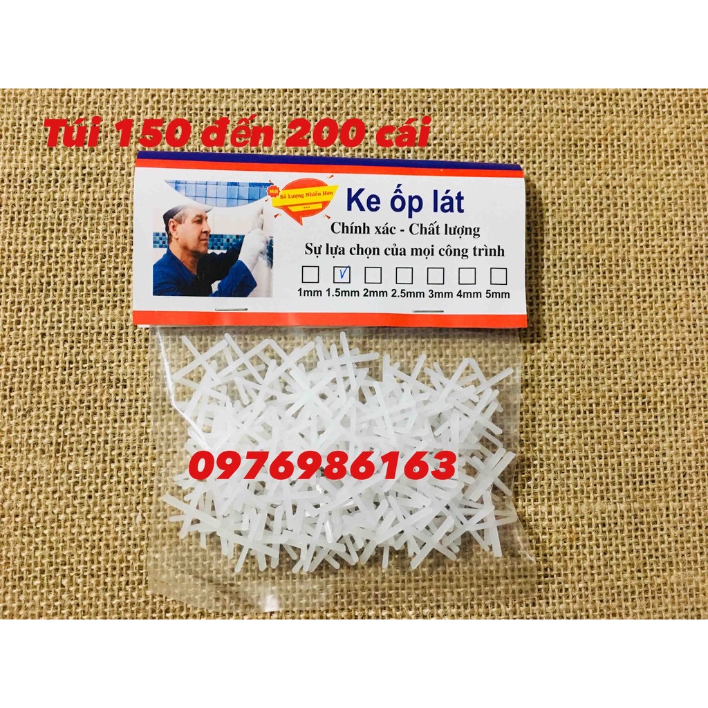 Ke dấu cộng lát gạch đóng túi 150-200 chiếc tuỳ kích thước, ke chữ thập làm thẳng đều mạch gạch