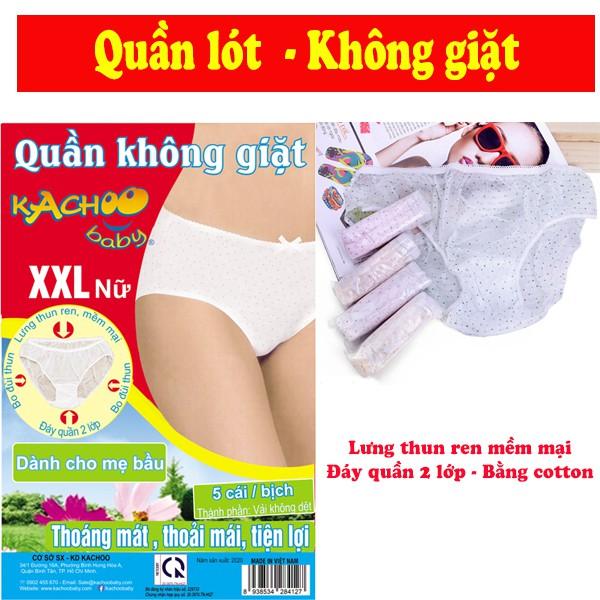 Quần lót giấy mặc 1 lần KACHOO, 5 cái/bịch,thoáng mát, tiện lợi khi đi du lịch hay những ngày ấy