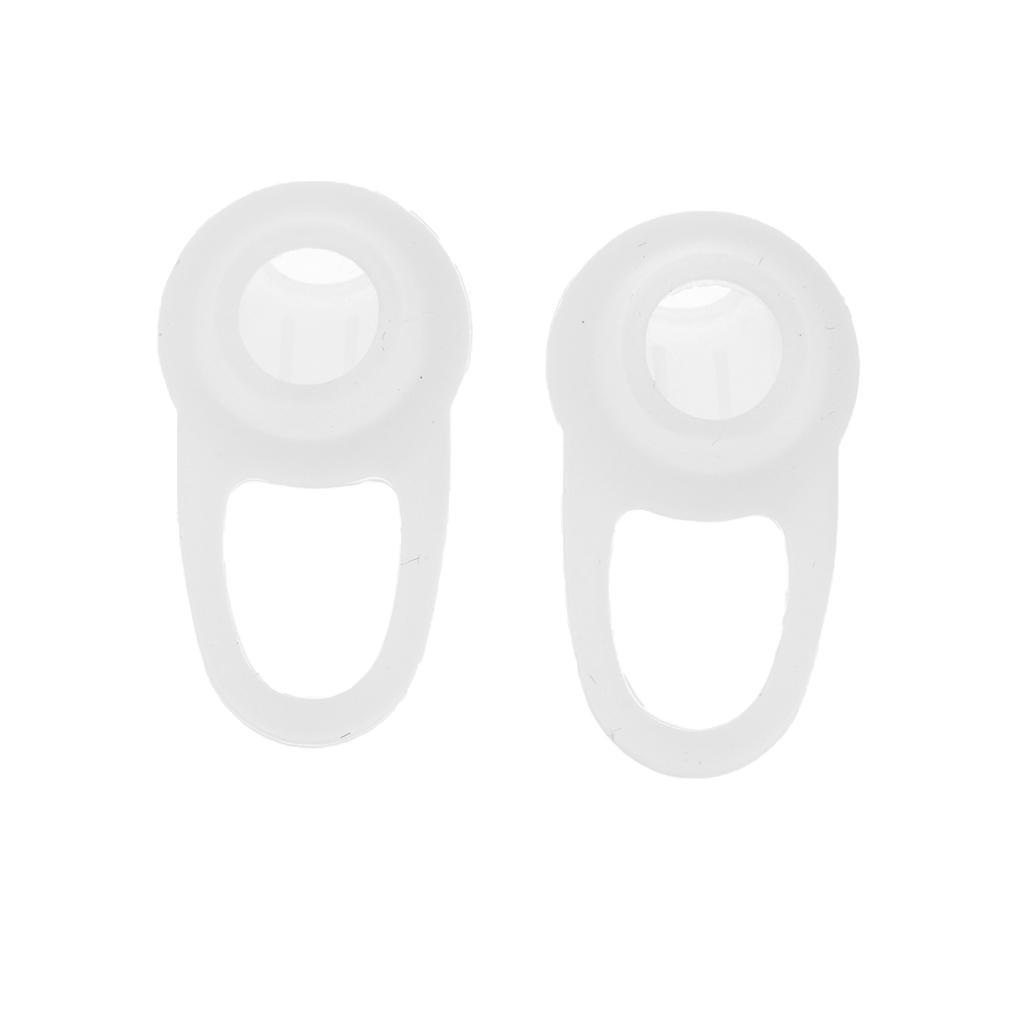 2X 1Pair Universal Silicone Earbuds Eartips Caps for Wireless Earphone White