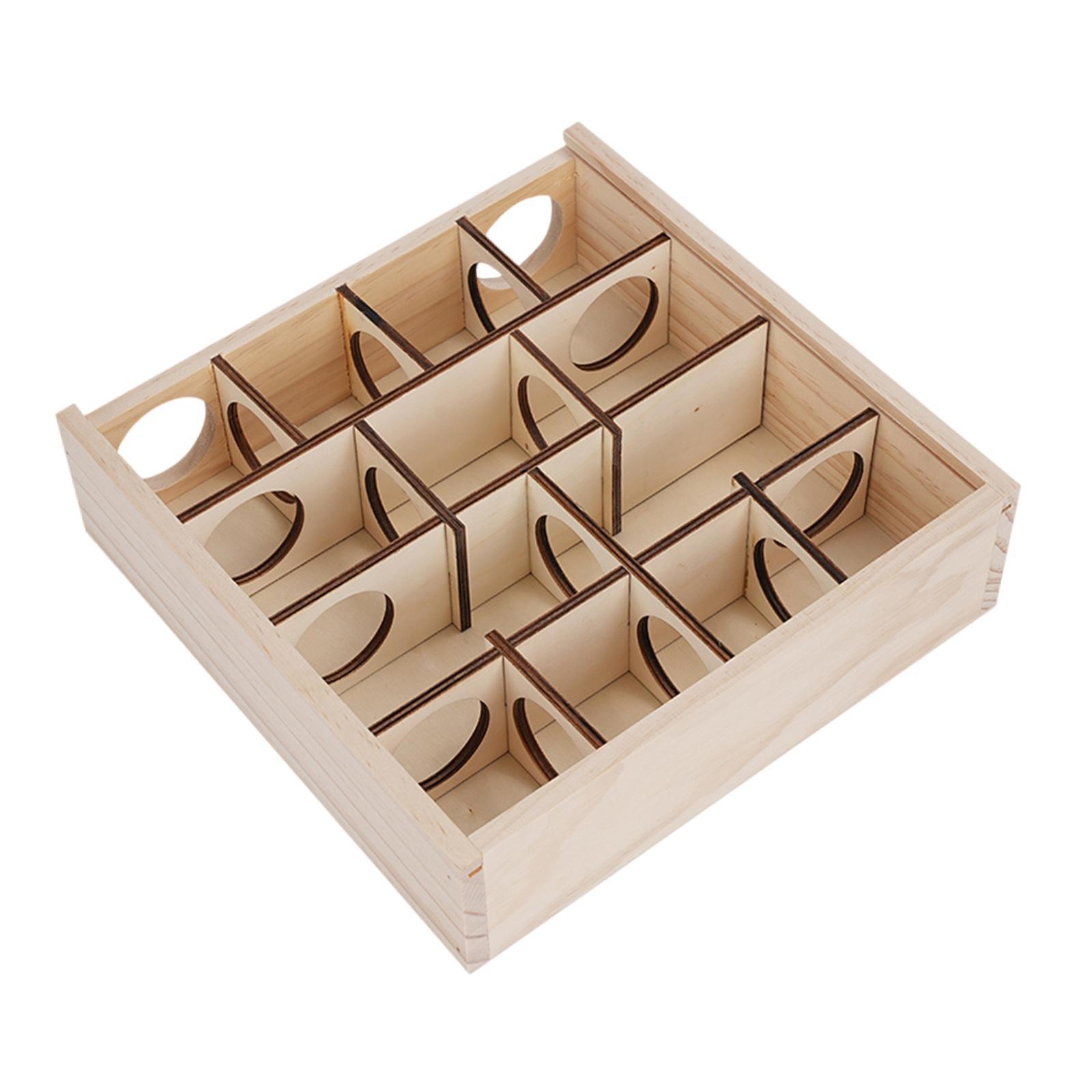Pet Hamster House Small Animals Multi Chamber Wooden Maze for Dwarf Hamsters