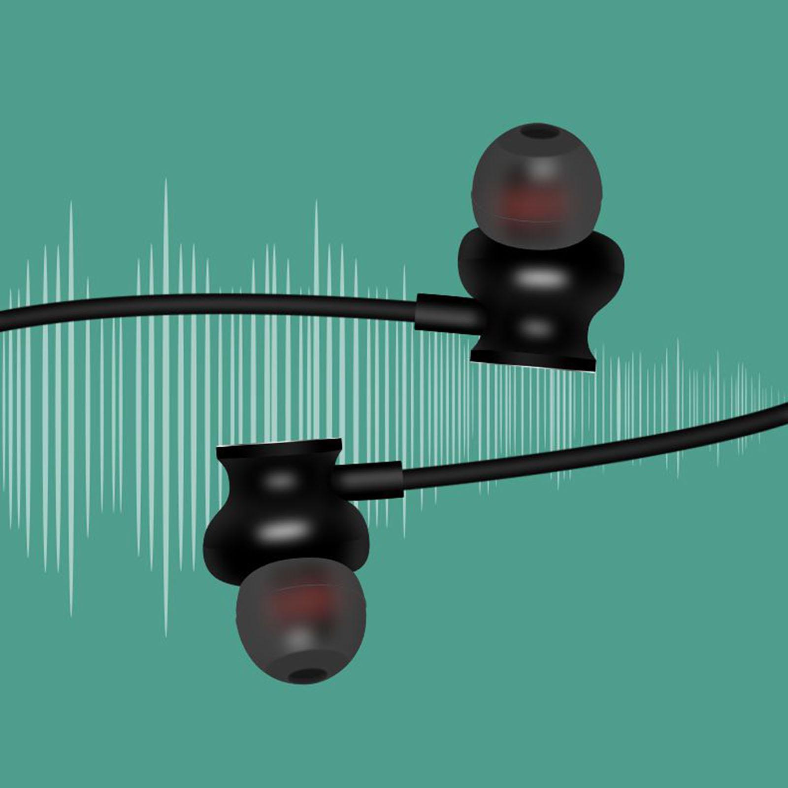 Neckband Bluetooth V5.3 Headphones W/Mic HD Stereo Sport Earbuds for Running Gym Home