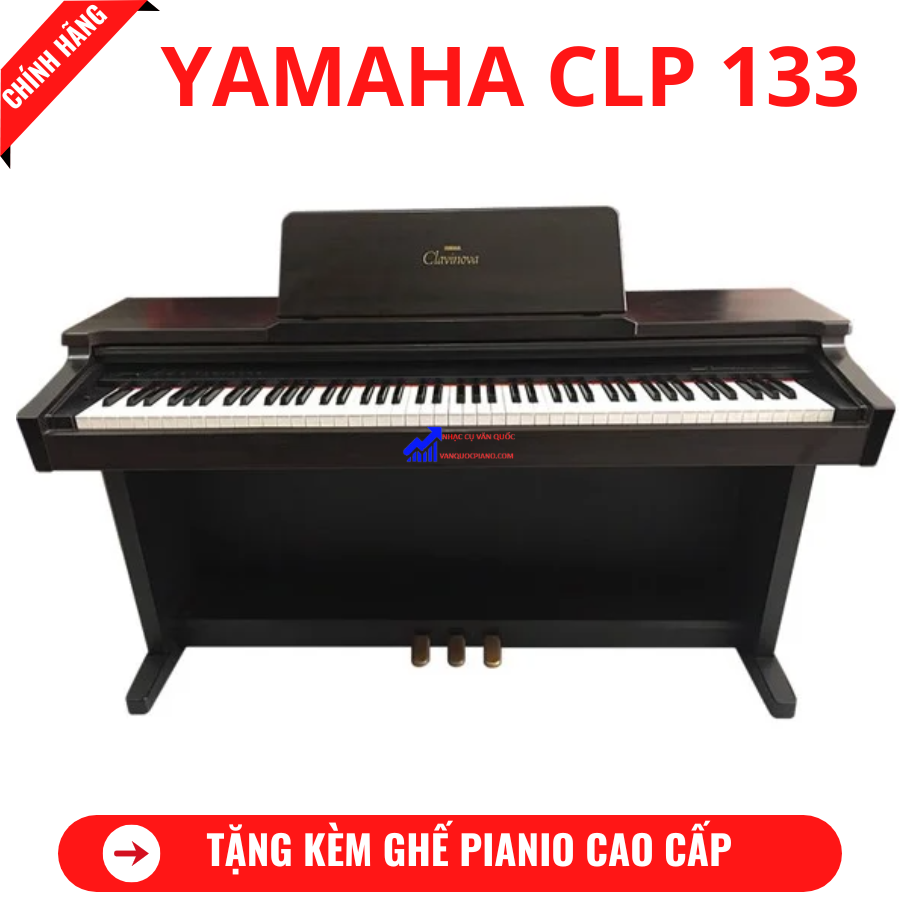 Đàn Piano Điện Yamaha CLP 133 + Tặng Kèm Ghế Piano Cao Cấp + Khăn Phủ Đàn