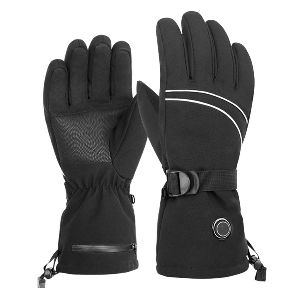 FLYING TERN Heated Gloves Battery Powered Touchscreen Waterproof Heating Gloves Winter Warm Ski Gloves for Climbing Hiking Cycling Motorcycling Skiing Snowboarding