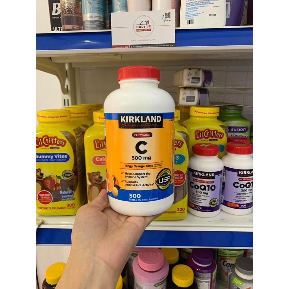 Viên Ngậm Vitamin C 500mg Kirkland 500 Viên