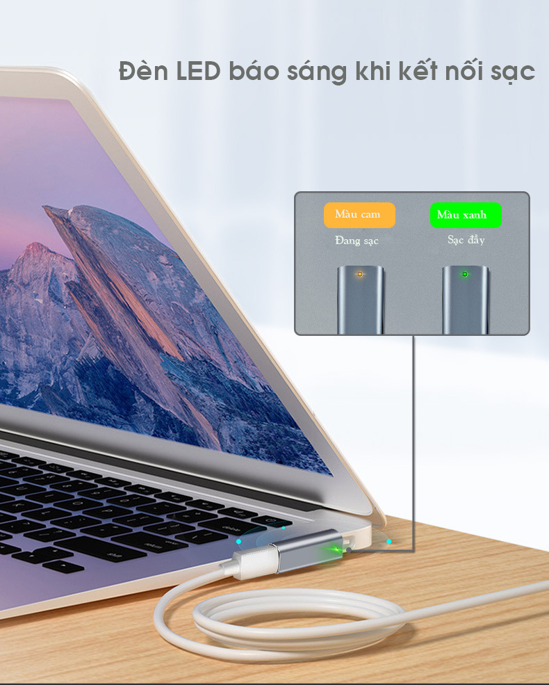 Đầu chuyển đổi chân sạc dùng cho Macbook chân T các dòng Pro ,Air 2012,2013,2014,2015