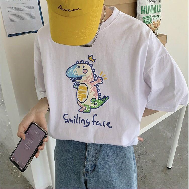 Áo Thun Tay Lỡ Unisex in hình  Freesize từ 40-70kg