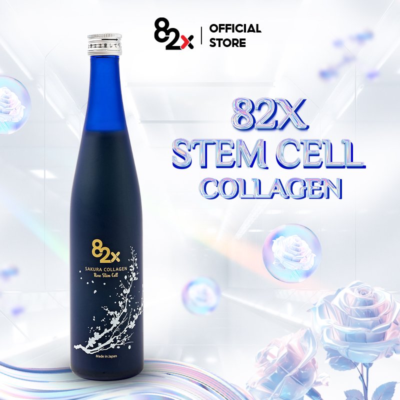 Nước Uống 82X STEM CELL COLLAGEN Hàm Lượng 120.000mg collagen, Tế bào gốc hoa hồng Damask
