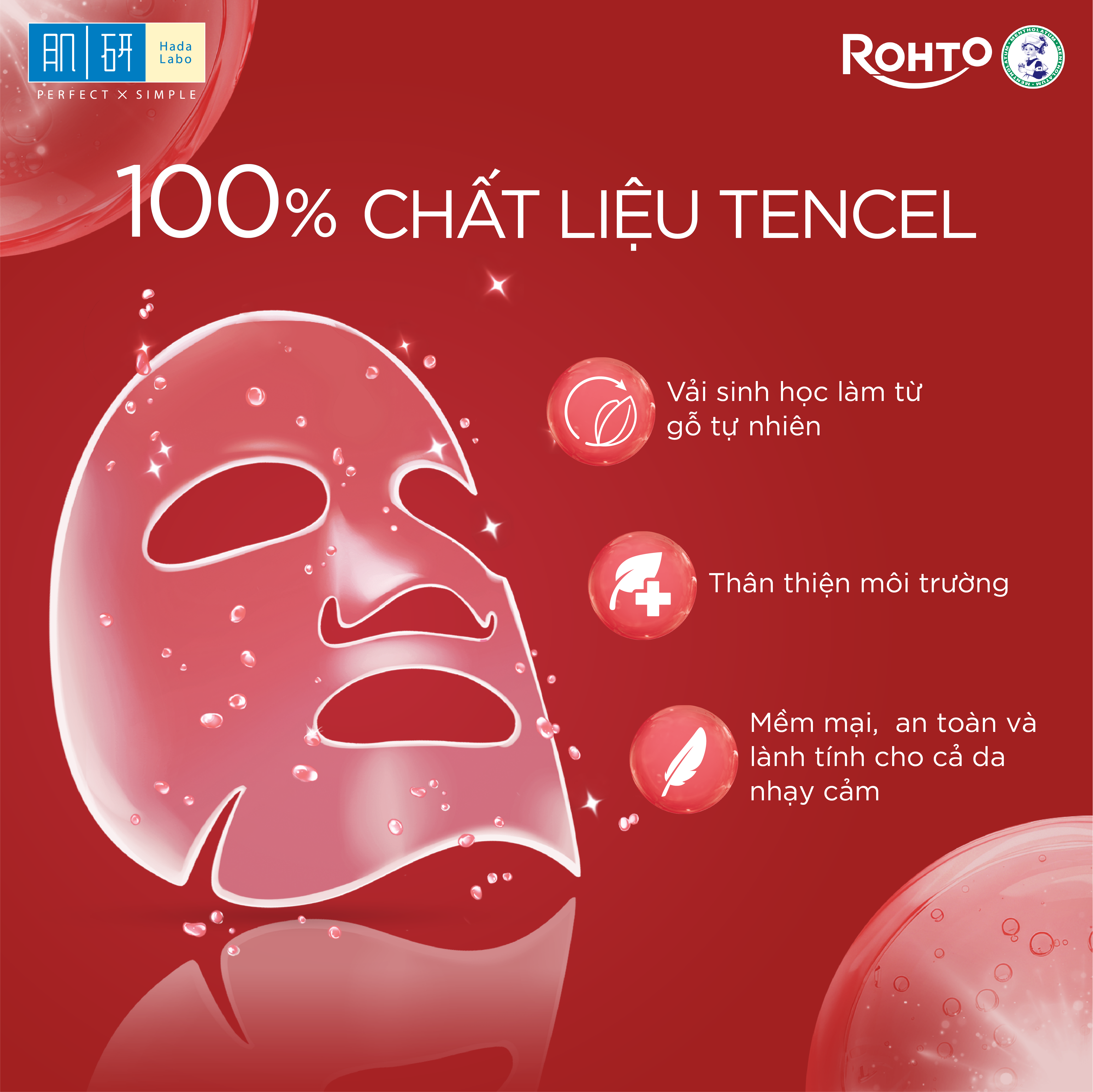 Mặt nạ dưỡng da tinh chất cải thiện dấu hiệu lão hóa và săn chắc da cao cấp Hada Labo Premium Rejuvenation Serum Mask 23g/ miếng