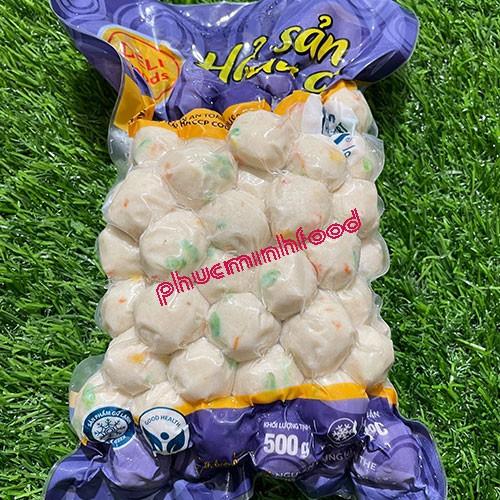 Cá Viên Hải Sản Rau Củ Loại Ngon Lacusina - Gói 500Gram