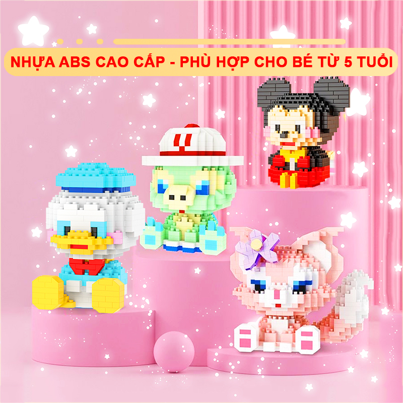 Mô hình lắp ráp họa tiết hoạt hình Baby-S, Đồ chơi mô hình 3D mini đáng yêu dành cho bé – SDC069