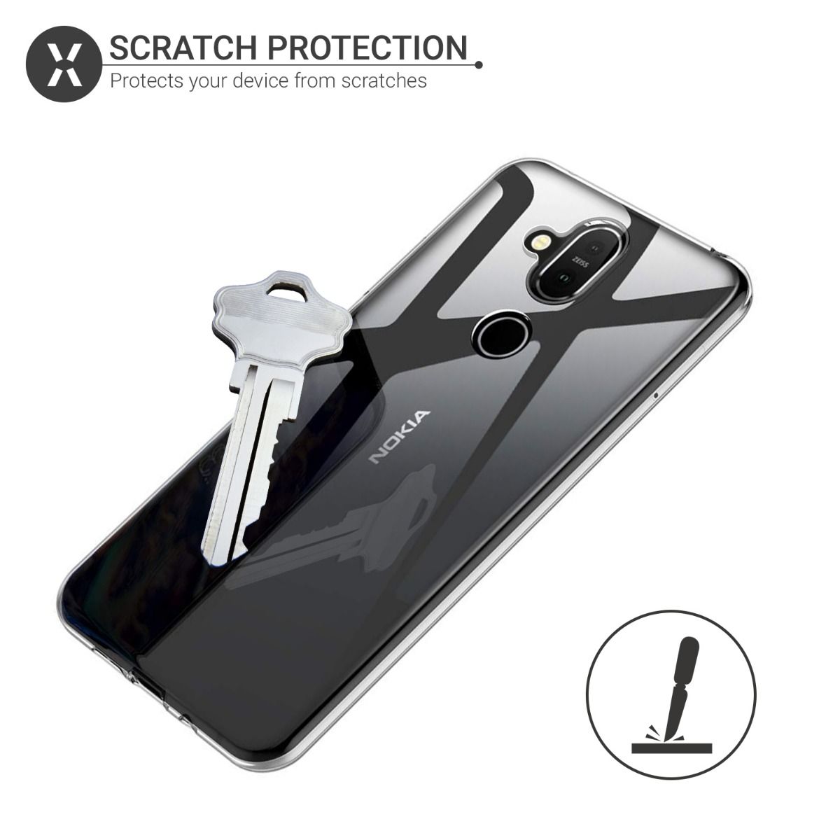 Ốp lưng dẻo silicon cho Nokia 8.1 Plus / Nokia X8