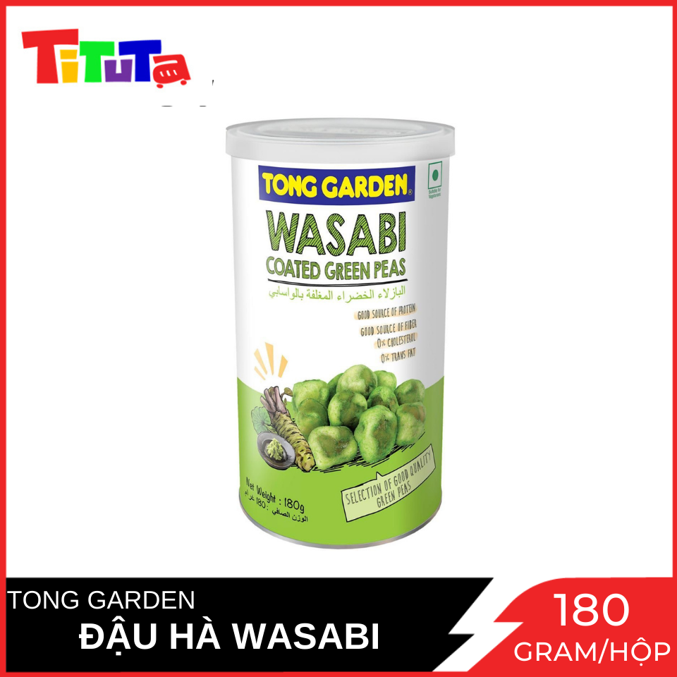 Đậu Hà Lan Tong Garden Vị Mù Tạt (XANH NHẠT) Hộp 180 Gram