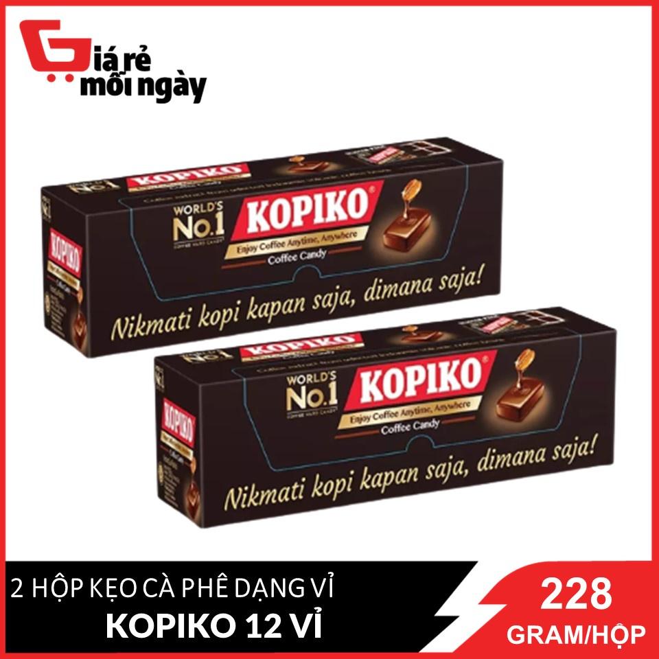 Combo 2 Hộp Kẹo cà phê Kopiko Coffee Hộp 288g