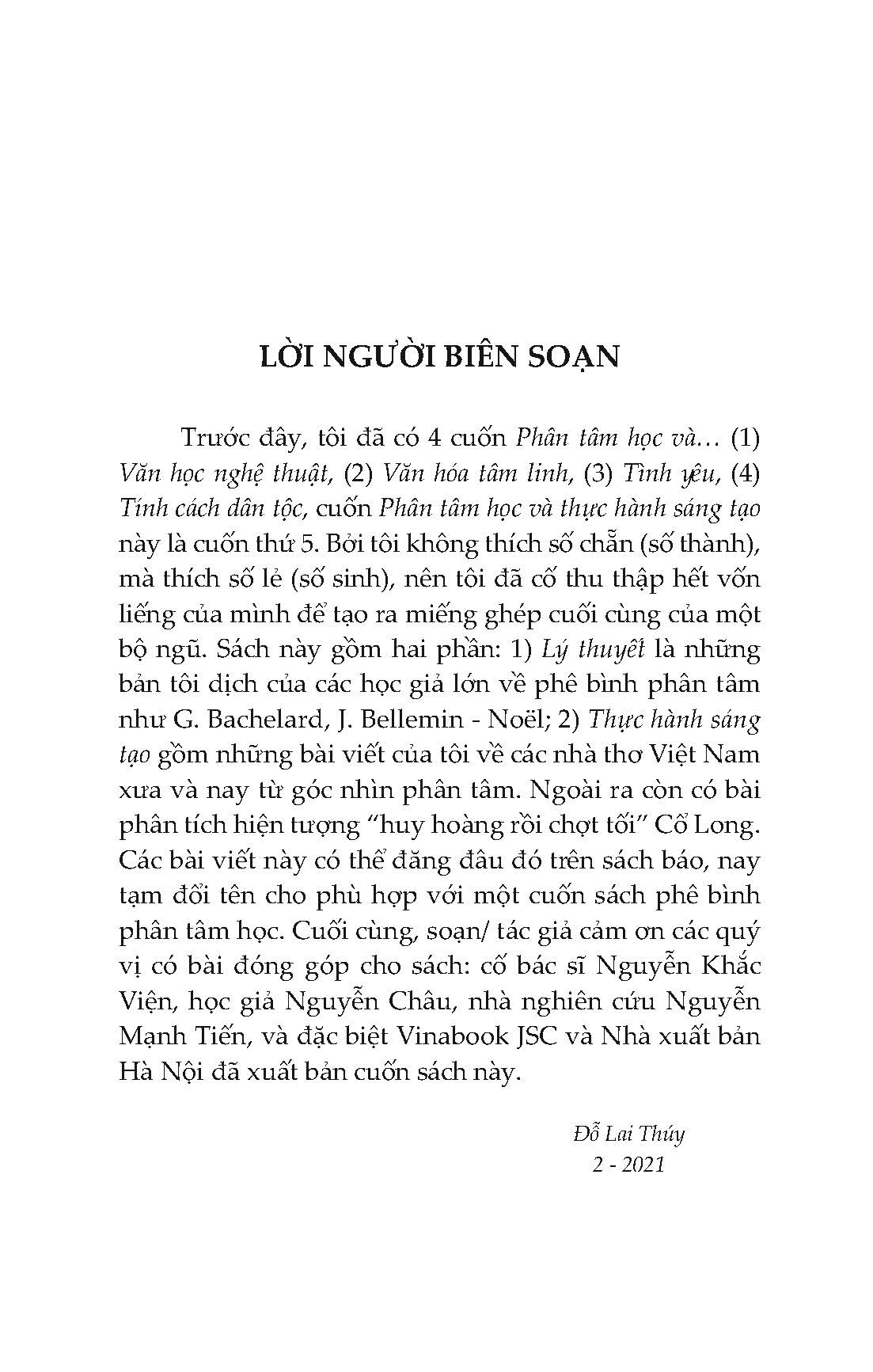 Phân Tâm Học Và Thực Hành Sáng Tạo