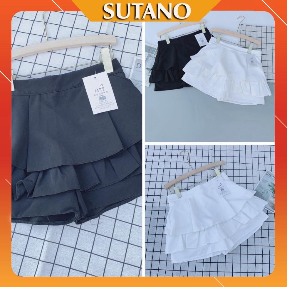 Chân váy ngắn nhiều tầng dập ly bung đẹp SUTANO MÃ CV392