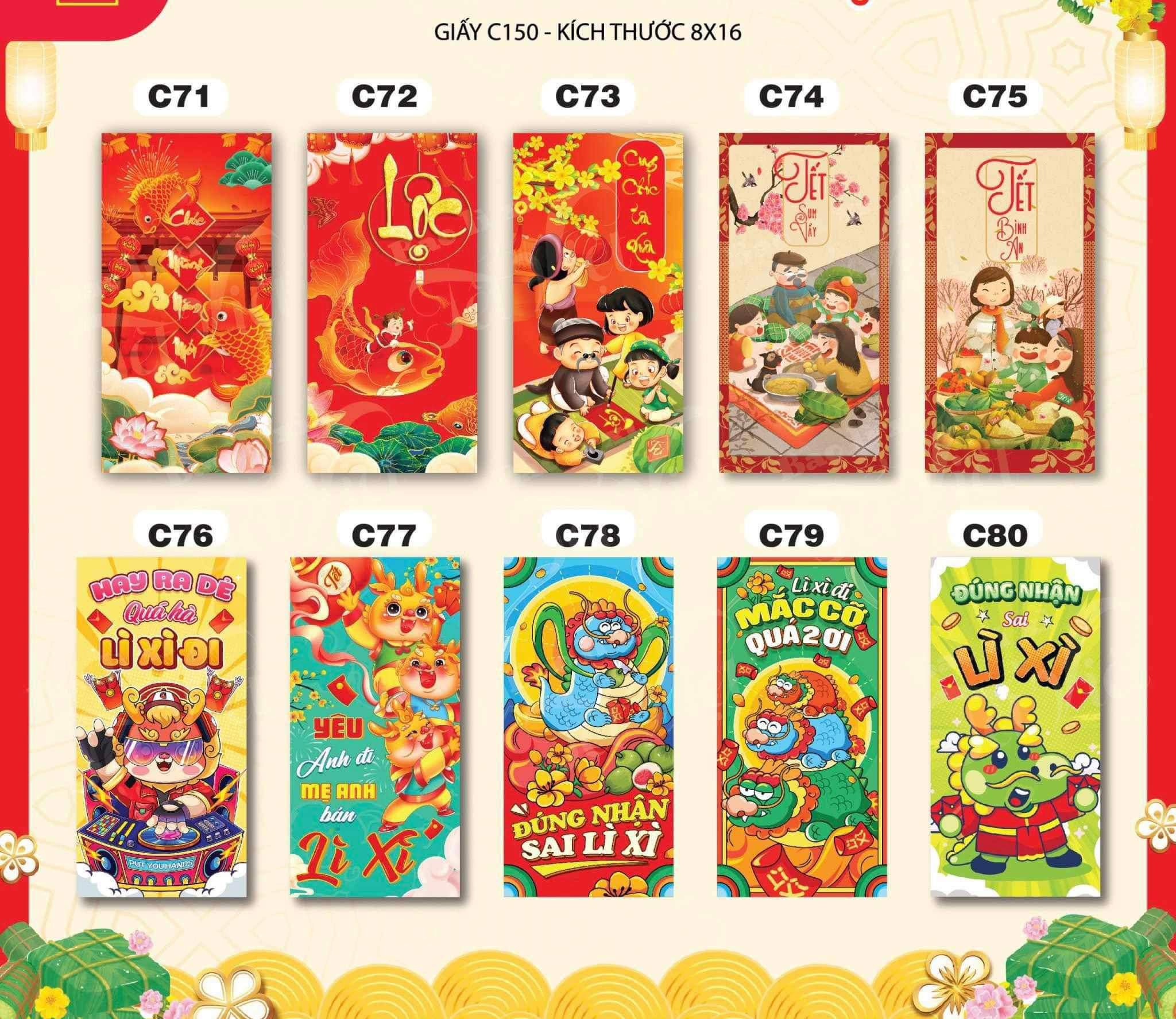 Bao Lì Xì Gieo Quẻ Mẫu Mới, Bộ 12 quẻ rút thăm xin quẻ Cực Xịn