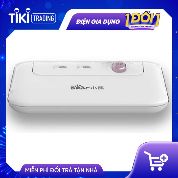 Máy Hút Chân Không Thực Phẩm Tự Động Gia Đình BEAR VS-B01V1 Công Suất 130 W - Hàng Chính Hãng