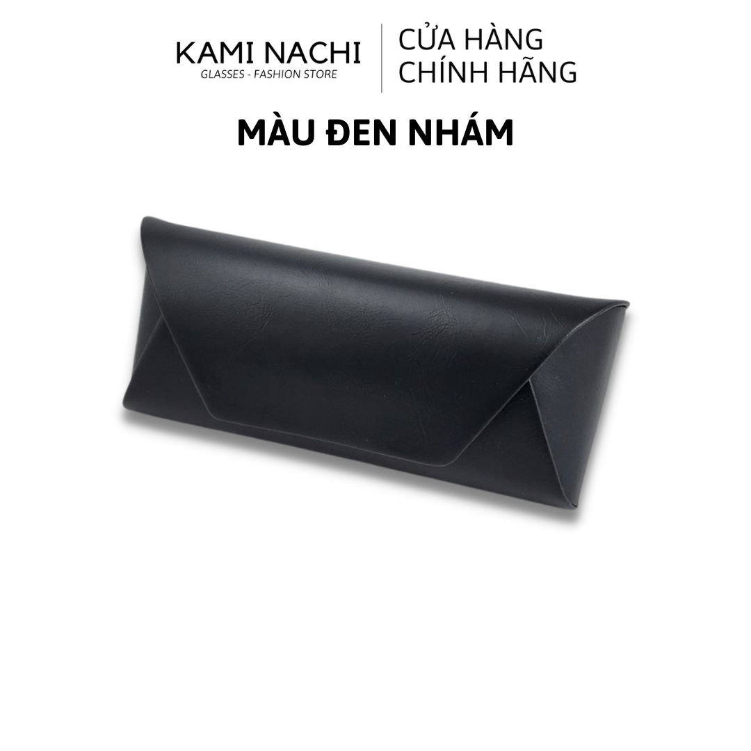 Hộp đựng mắt kính cao cấp bật nắp KAMI NACHI có nam châm chất liệu da PU