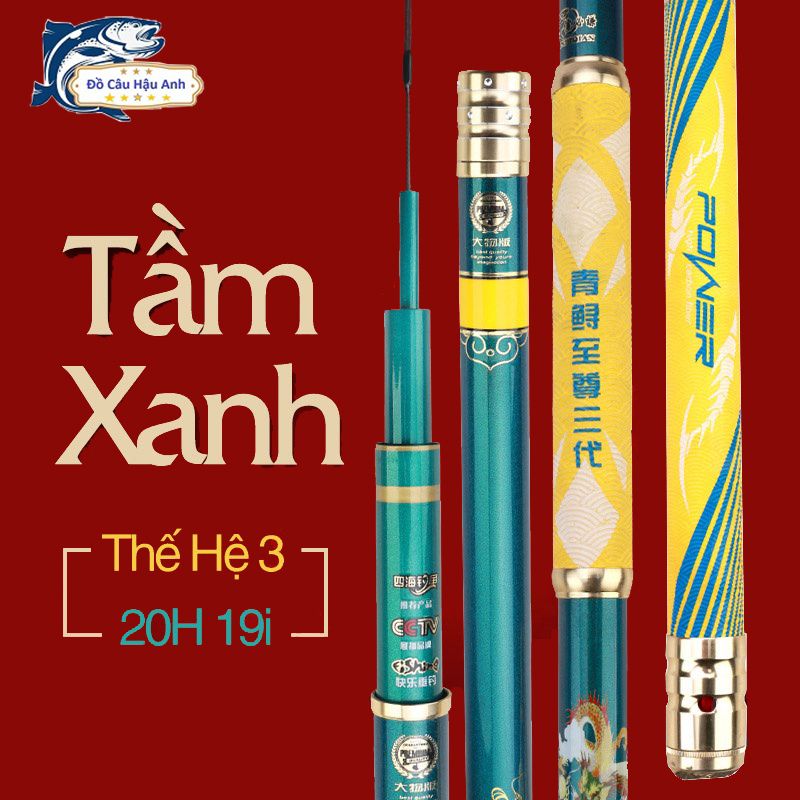 Cần Câu Đài 20H Tầm Xanh Thế Hệ 3 Cần Câu Tay Săn Hàng Cao Cấp CC1-TH3