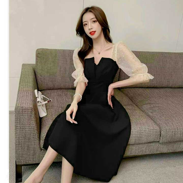 Váy đầm xinh dự tiêc, dạo phố trẻ trung sang trọng thanh lịch chất vải form dày đẹp size 38kg đến 69kg