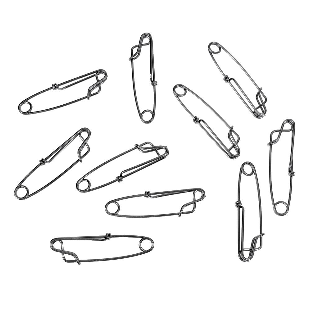 60x Long Line Clips Branch Hanger Snap Tuna Clip Fishing Tackles Accessories