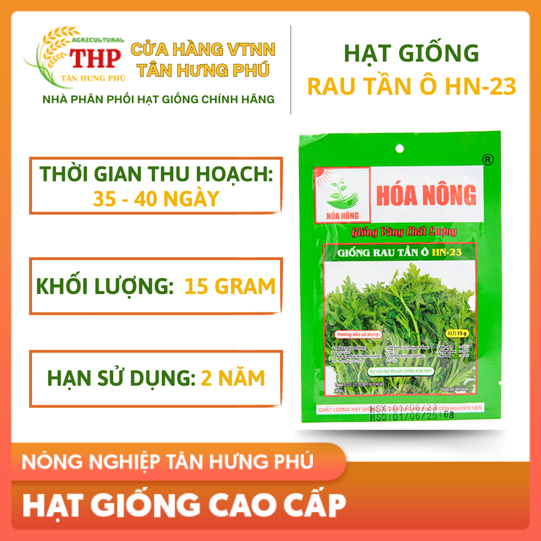 Hạt giống Rau Tần Ô HN-23 | Hạt giống | gói 15gr
