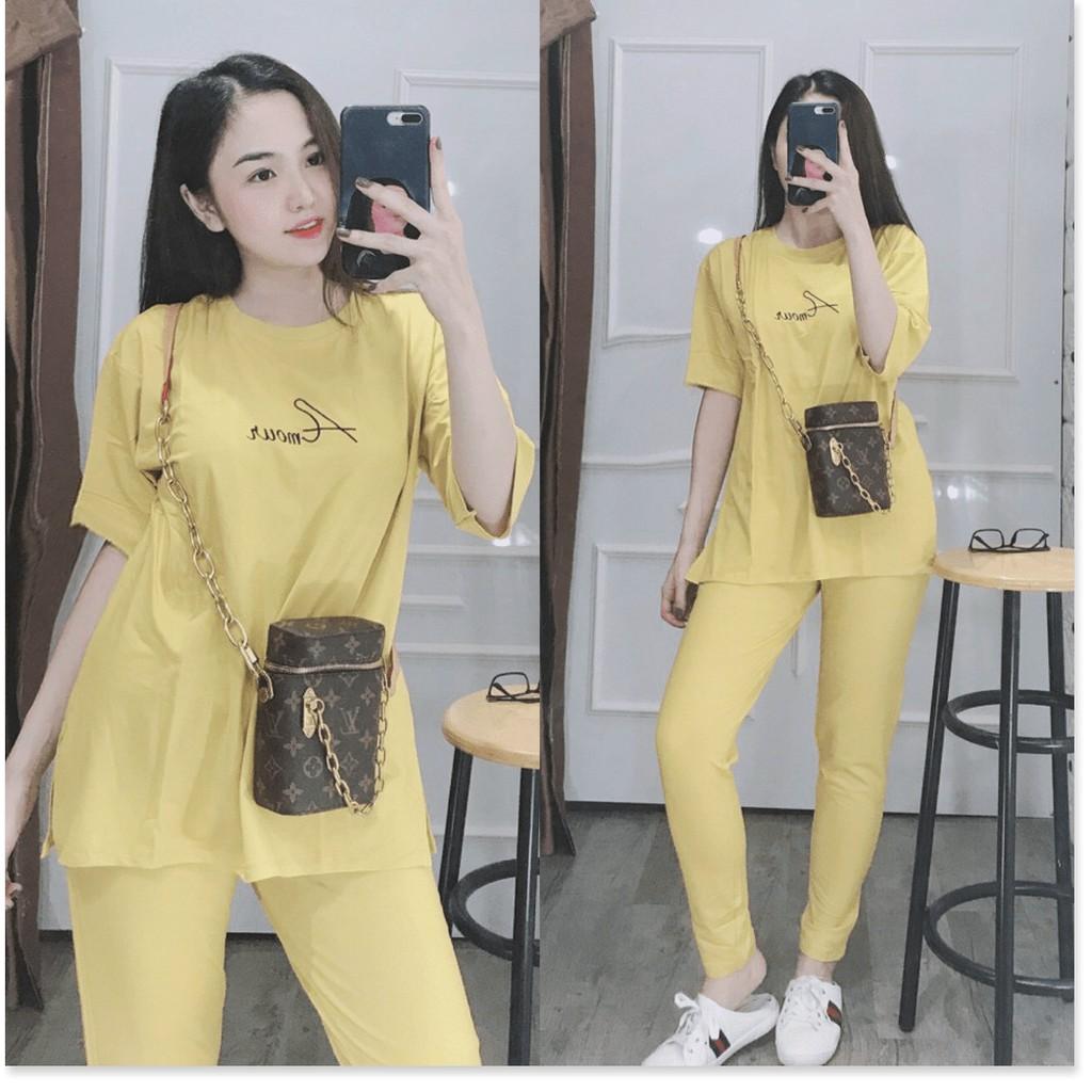 SET BỘ THUN NỮ,CHẤT LIỆU VÃI THOÁNG MÁT VÀ CO GIẢN 4C LANA FASHION