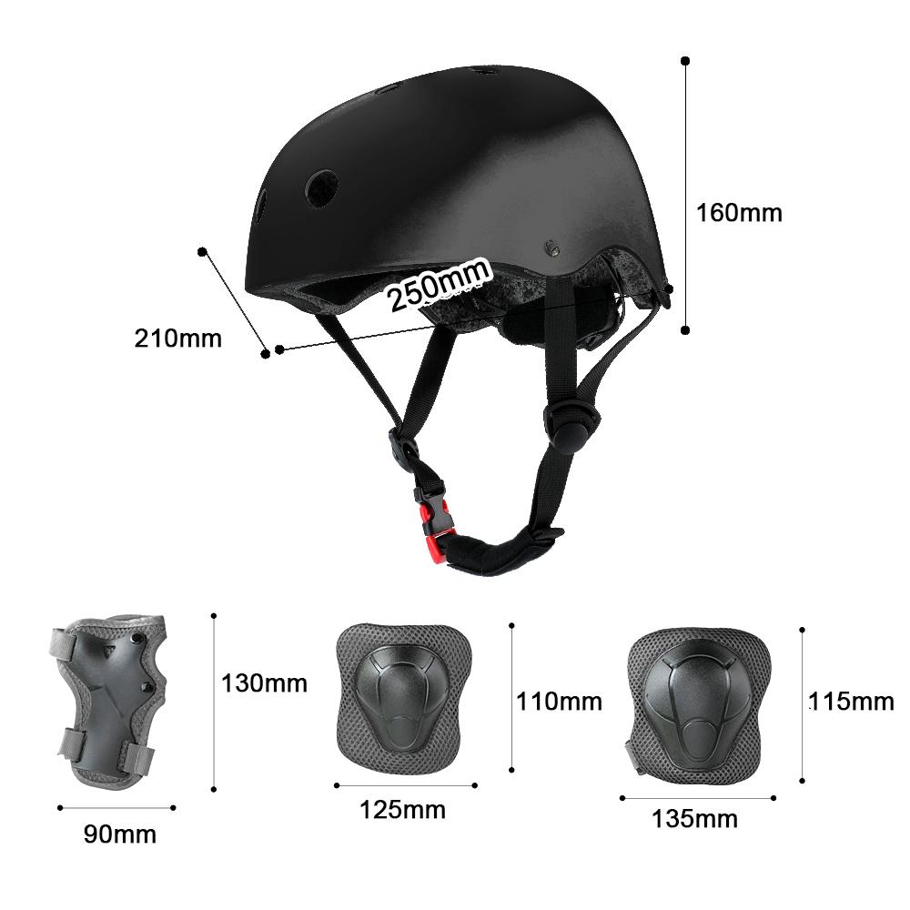 7PCS Child Protective Gear Set Roller Skating Helmet Wrist Elbow Knee Pads for Boys Girls Bike Scooter Roller Skating Stateboard