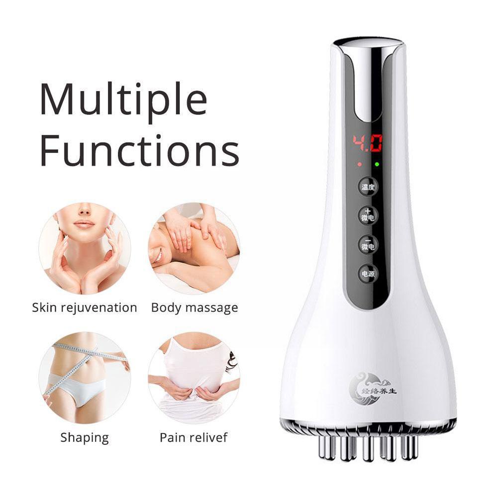 Máy massage xung điện 9 cấp độ cơ thể không dây pin sạc Spa Body cao cấp - tặng kèm 5 chai tinh dầu WormWood