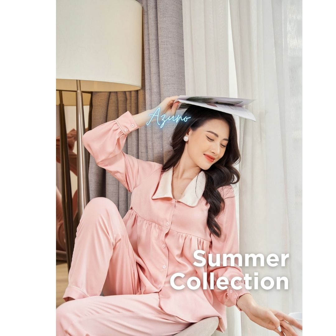 Bộ Đồ Bầu Và Sau Sinh Chất Liệu Lụa Ngọc Trai B277 Mặc Hè Cực Mát