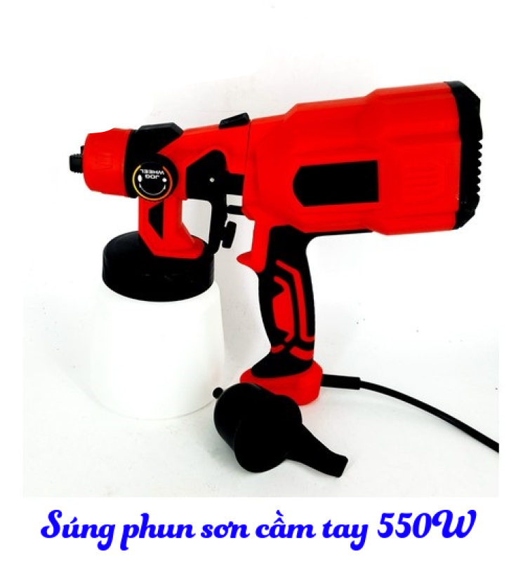 Máy phun sơn cầm tay - Dùng điện 220V - Công suất 550W