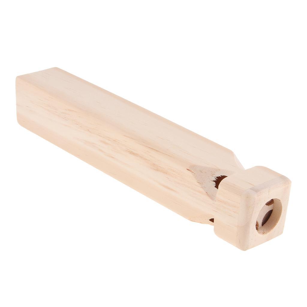 Train Whistle Wood Engraved Wooden Train Flute Whistle Music Teaching Toy