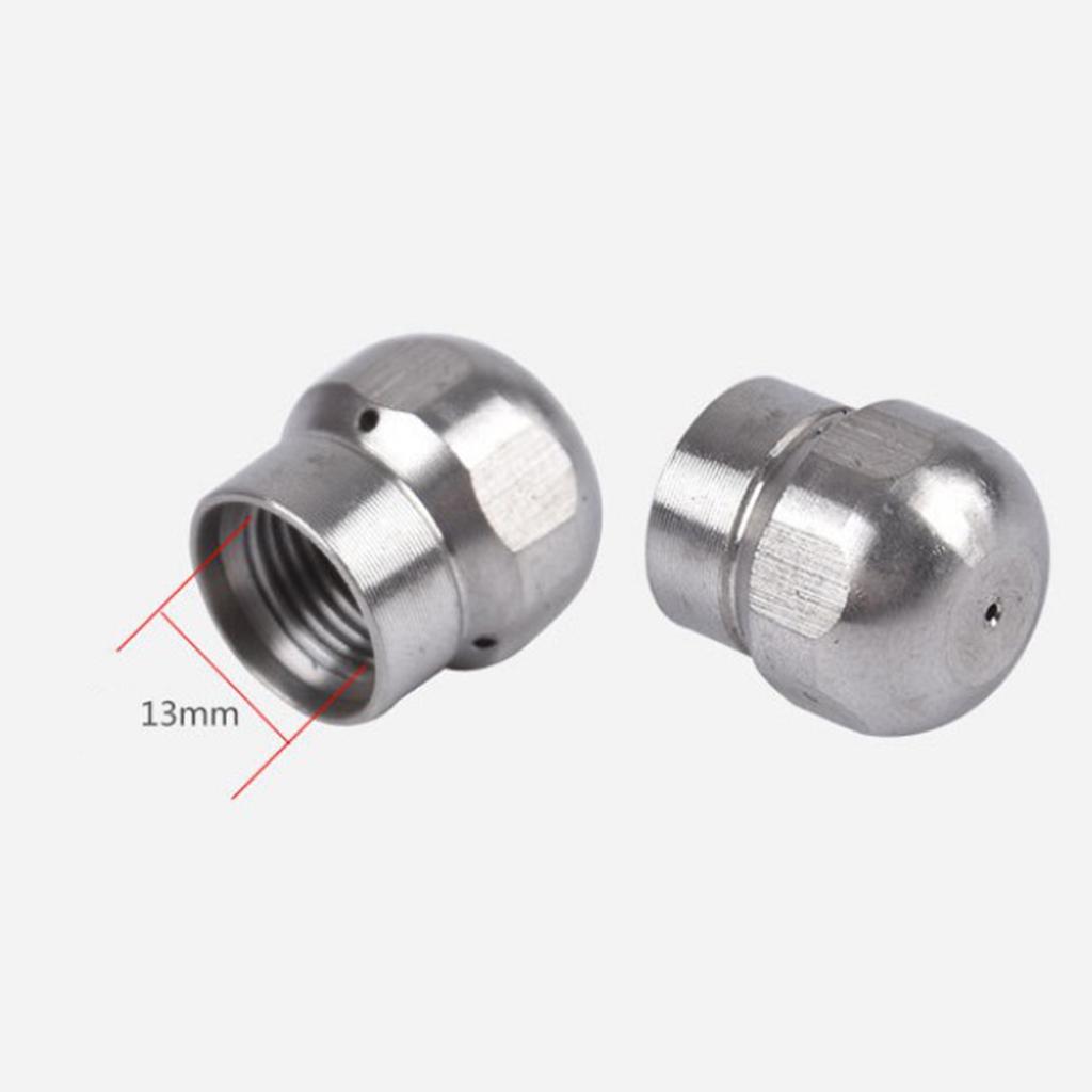 1/8 Áp Lực Thoát Nước Thông Cống Vệ Sinh Jetter Vòi Phun 1 Trước 3 Lưng