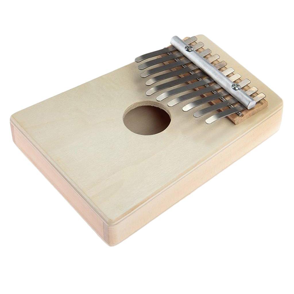 10 Keys Finger Kalimba Mbira African Thumb Piano Percussion Musical Instrument