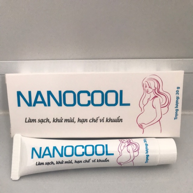 Kem NANOCOOL  tuýp 20g- Làm sạch vùng kín , khử mùi hôi , dưỡng ẩm , hạn chế sự phát triển của vi khuẩn gây viêm nhiễm nấm ngứa