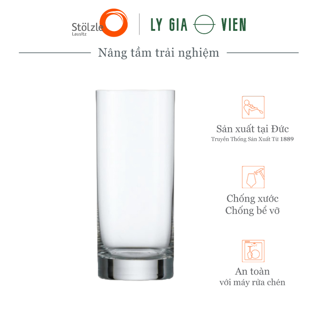 Ly Nước Ép Pha Lê Stoelzle New York Bar Juice Glass 380ml - An ...