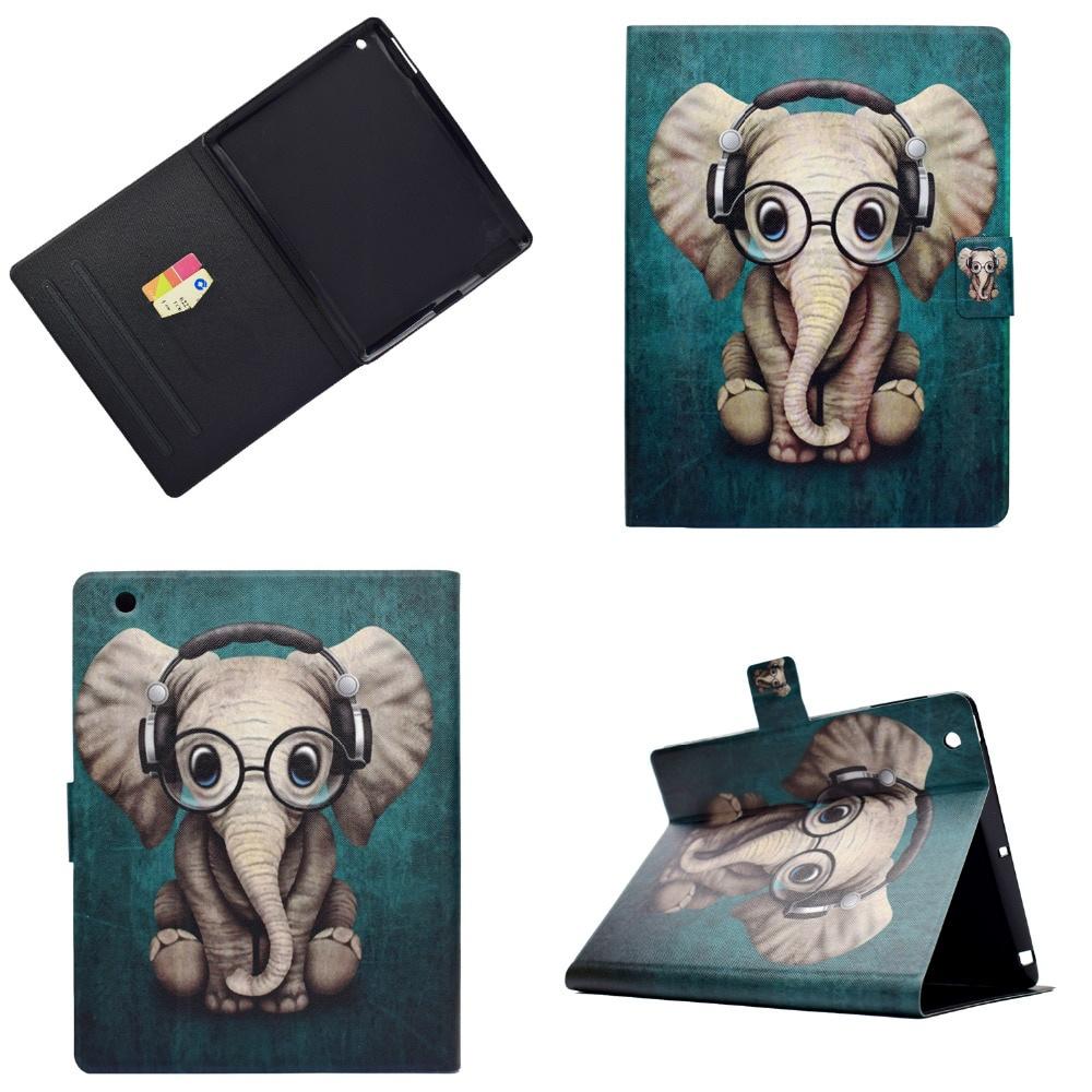 Mềm Bao Da Máy Tính Bảng Pu + Tpu Dẻo Nắp Lật Nam Châm Kiêm Giá Đỡ Cho Apple Ipad 2 3 4 9.7 Inch