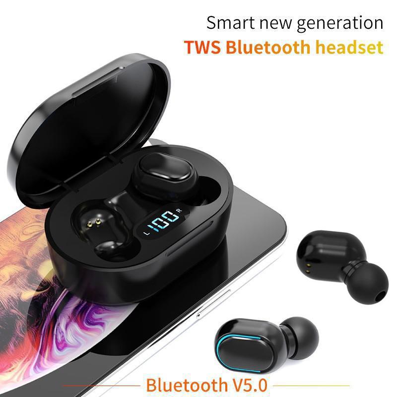 Thật Tai Nghe Nhét Tai Không Dây Bluetooth Tai Nghe Tai Nghe Nhét Tai Thể Thao TWS-Tai Tai Nghe Có Micro MIC Chống Nước Cho Điện Thoại Di Động