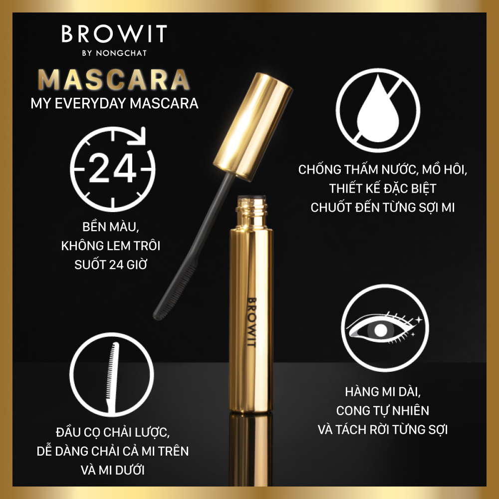 Mascara My Everyday Mascara 5.5g Browit #Endless Night