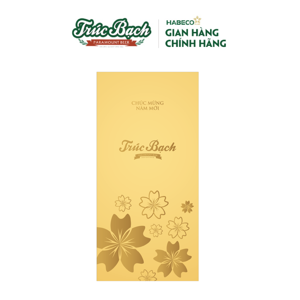 [Gift] Set 10 bao lì xì Bia Trúc Bạch Tết