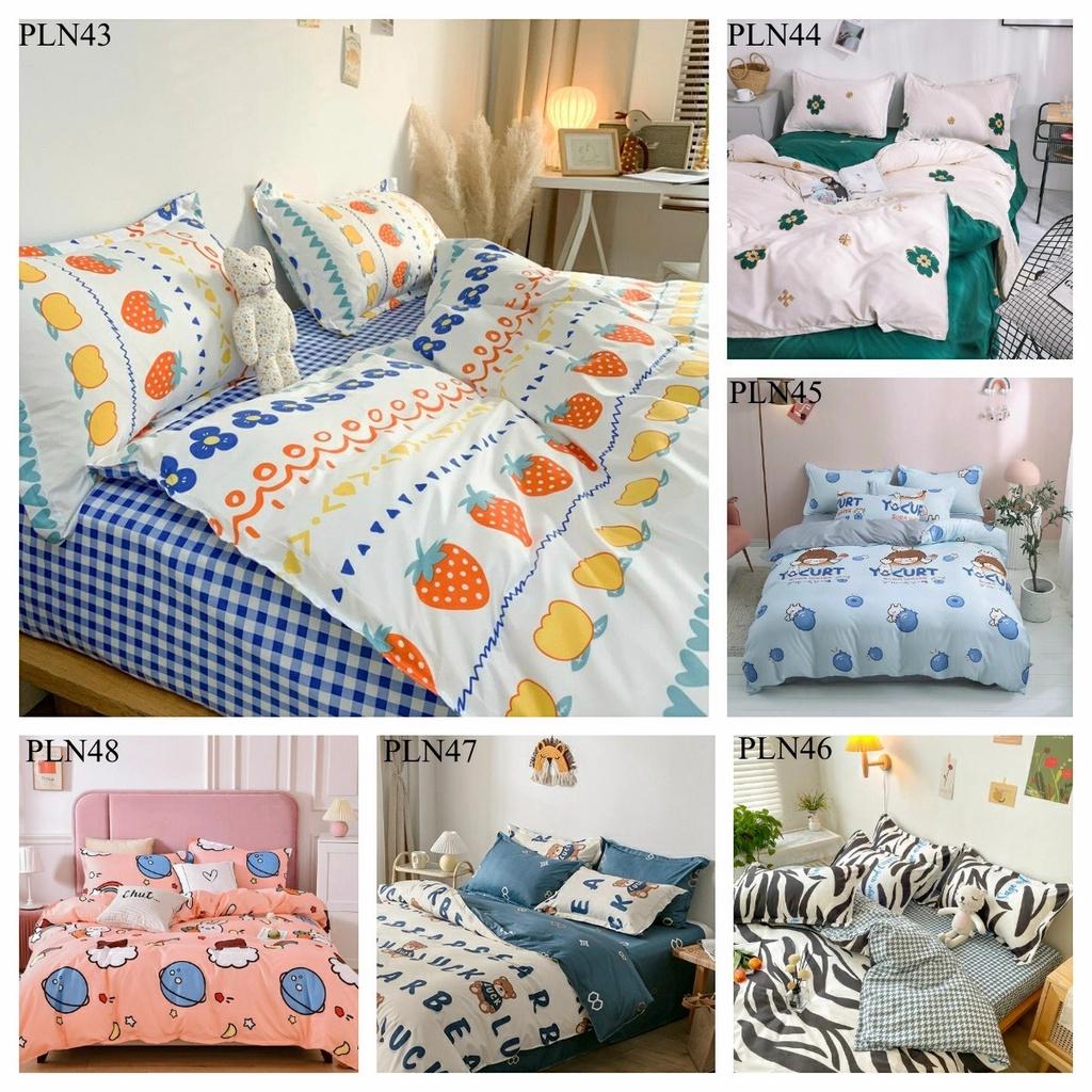 Trọn Bộ 4 Món Chăn Ga Gối Poly Nhập Mẫu MÈO XÁM, Mới nhất 2020