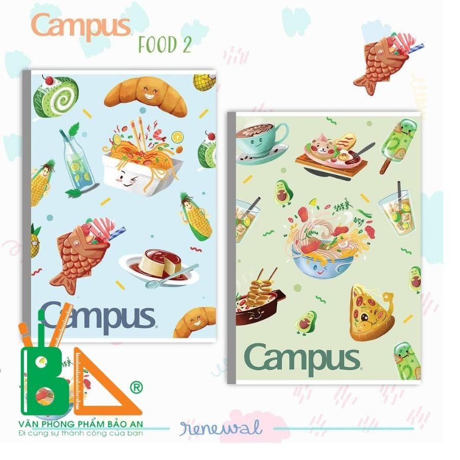 ️️Vở Kẻ Ngang Campus Food 2 120 Trang️️