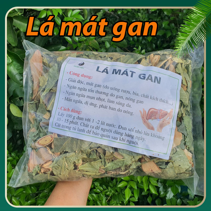 Túi 1Kg Lá Mát Gan giải độc mát gan và người dùng nhiều bia rượu