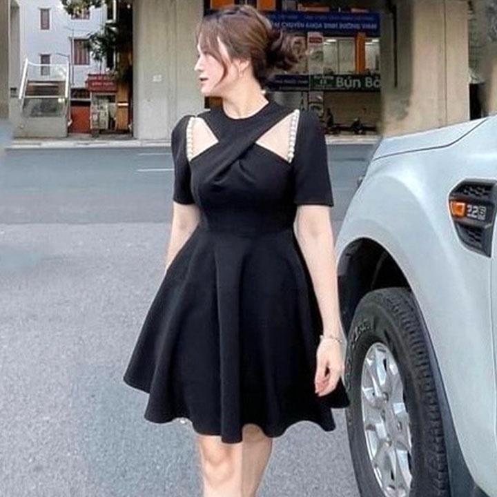 Đầm Bigsize phối cườm Hotgirl ChubbyBigsize