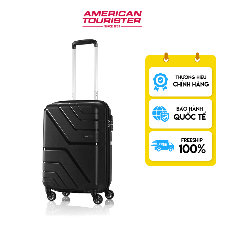 Vali kéo American Tourister Upland Spinner TSA - Black - Cabin 5520