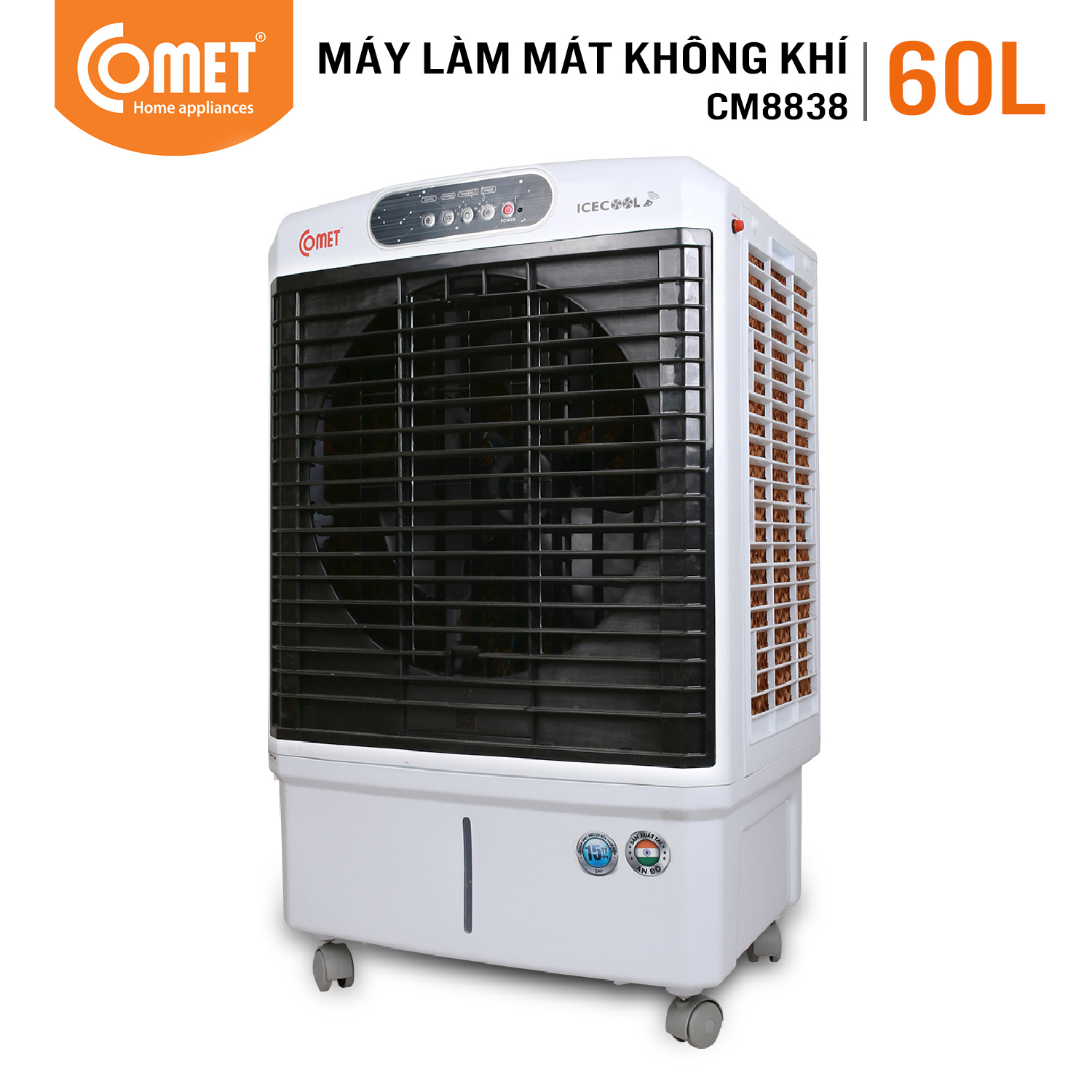 Quạt điều hòa Không Khí Comet CM8838 175W (60L) - Hàng Chính Hãng