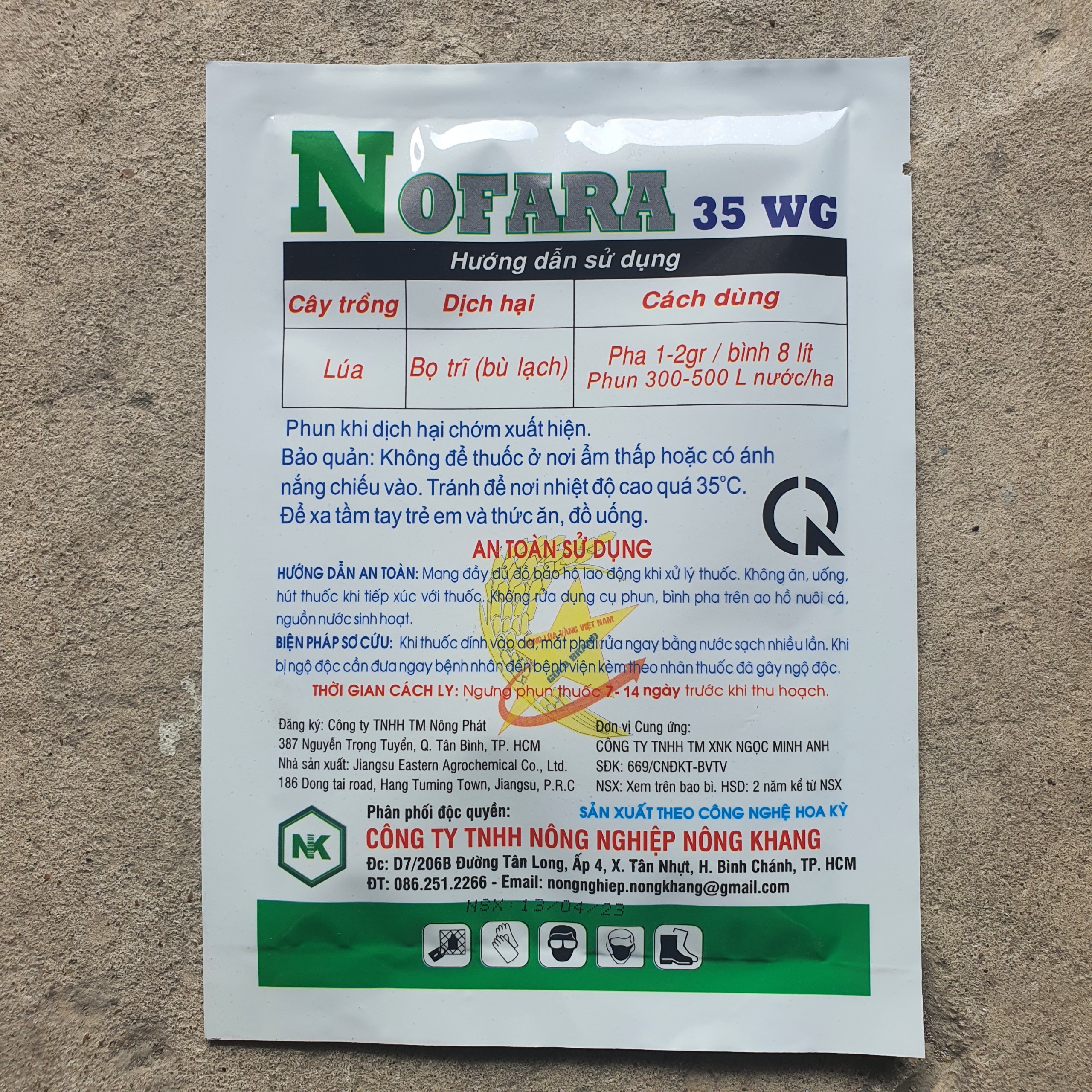 Trừ bù lạch, bọ trĩ NORAFA 35WG 15gr