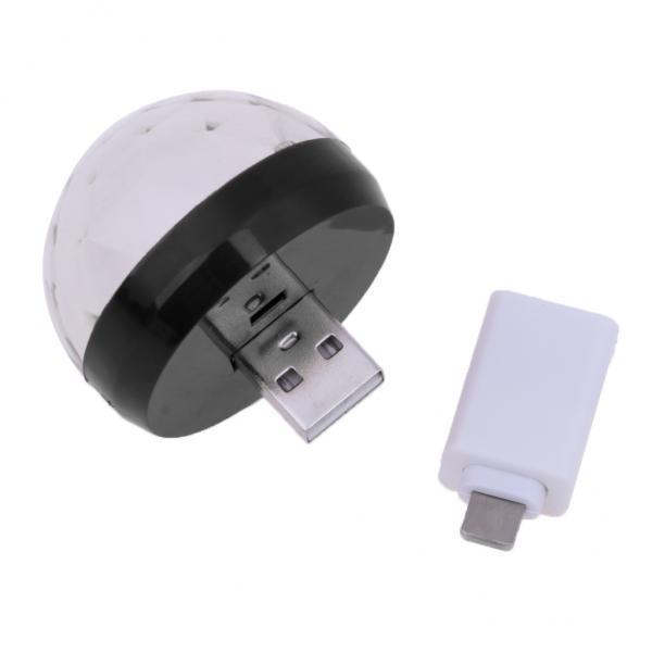 3xUSB Mini  for Home Party   DJ Lighting Black
